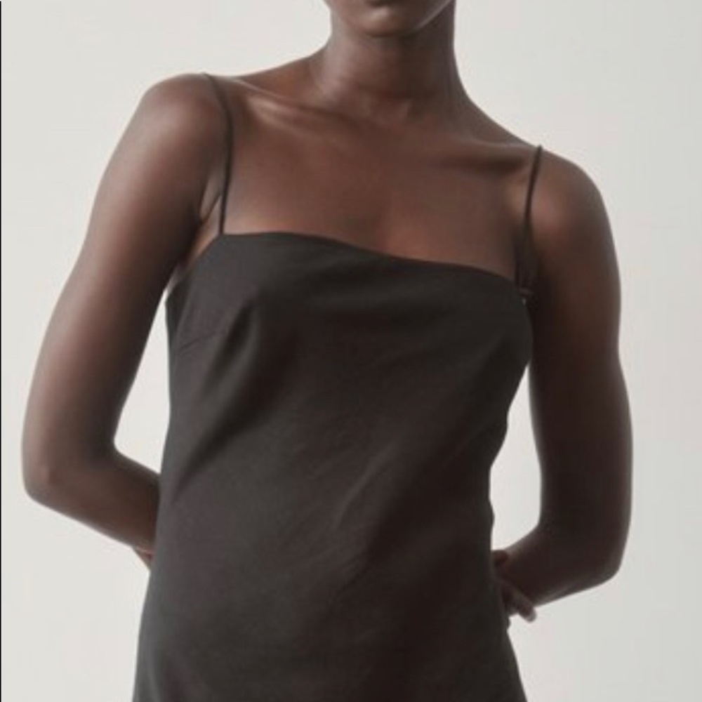 St Agni, straight neck dress-small